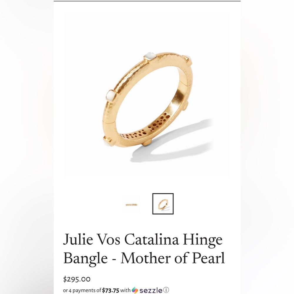 Julie Vos Gold Bracelet with Pearl Accent
